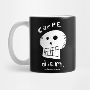 Carpe Diem Skull Mug